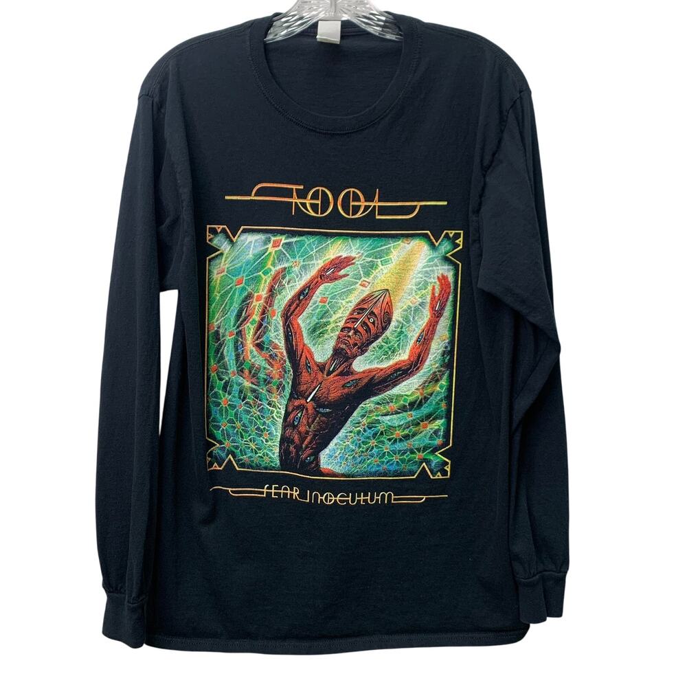 Vintage TOOL Fear Inoculum 2020 Tour Long Sleeve Cotton Fruit of the Loom Shirt